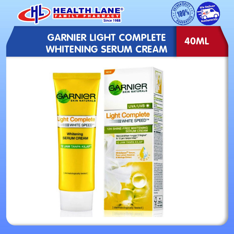 GARNIER LIGHT COMPLETE PEMUTIH SERUM KRIM (40ML)
